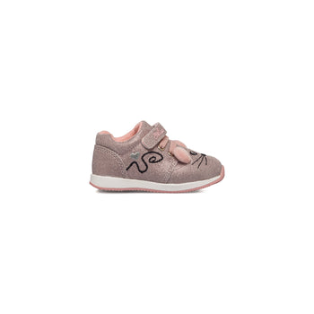 Sneakers primi passi rosa effetto glitterato da bambina Chicco Flexy, Brand, SKU k213000086, Immagine 0